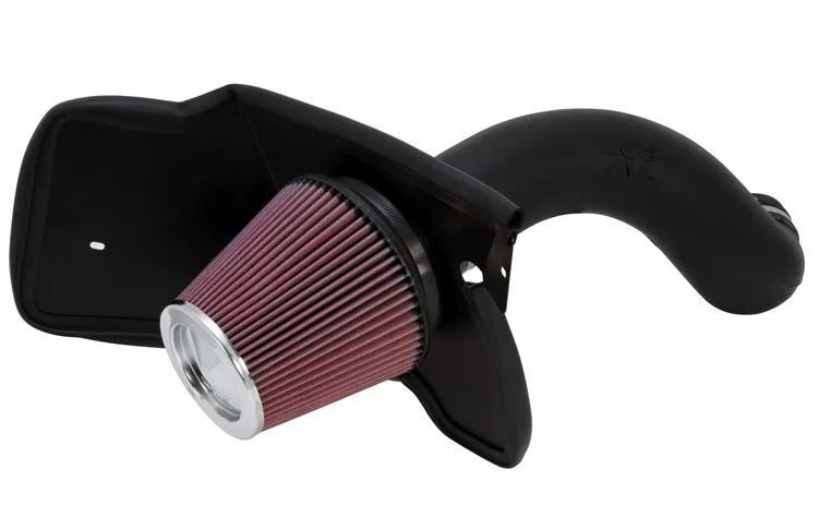 57-3023-1 – K&N FILTER Cold Air Intake, Black Polyethylene Tube Red Filter